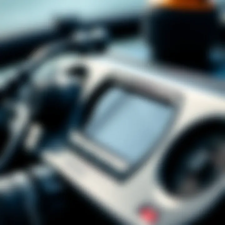 Close-up of audio equipment showcasing advanced features