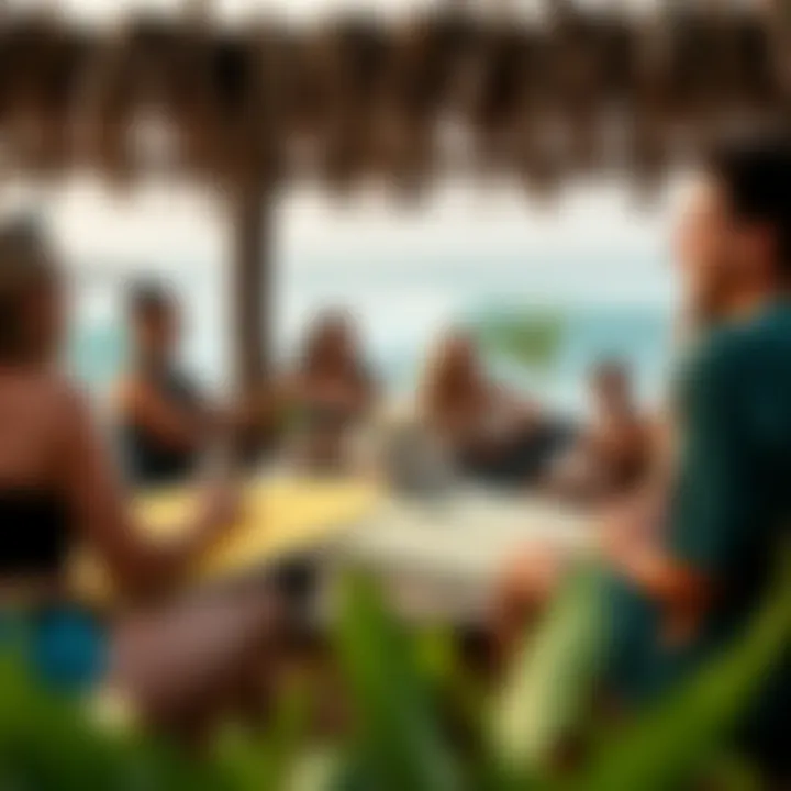 The Vibrant Local Surf Community of Hookipa Local surf community gathering, emphasizing camaraderie and culture