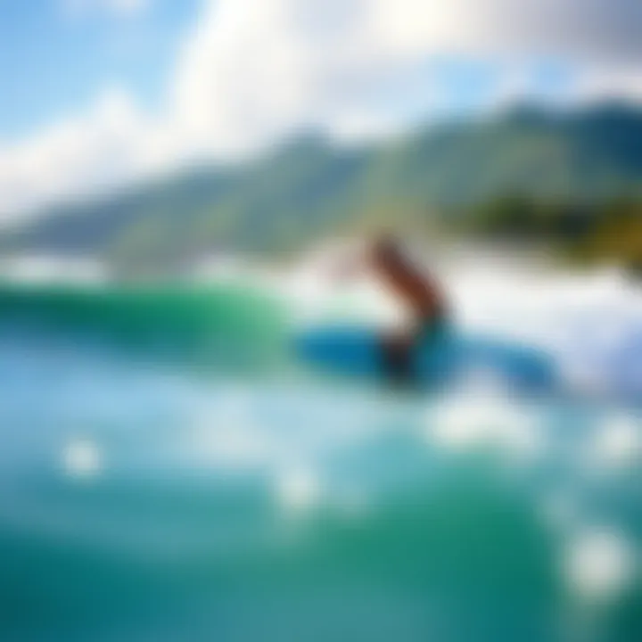 Surfers in Action at Hookipa Beach Surfers riding the waves at Hookipa, highlighting wave quality