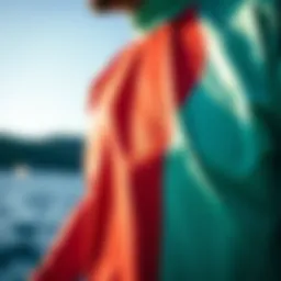 Close-up of Anetik Sun Shirt fabric showcasing UV protection technology