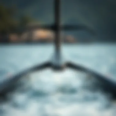 Innovative Hydrofoil Design Close-up of hydrofoil design and technology