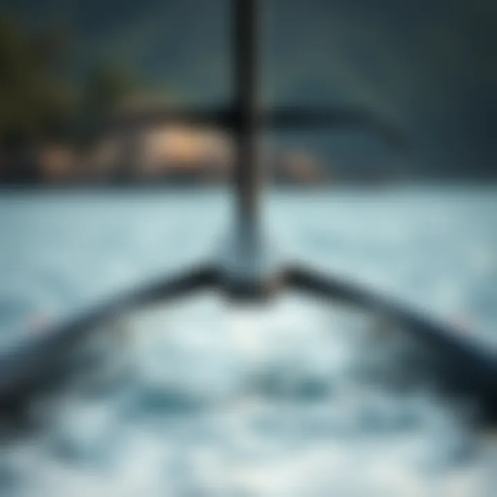 Innovative Hydrofoil Design Close-up of hydrofoil design and technology