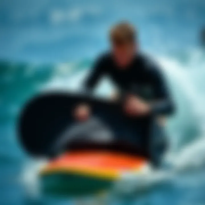 Proper maintenance of a boogie board cover in action