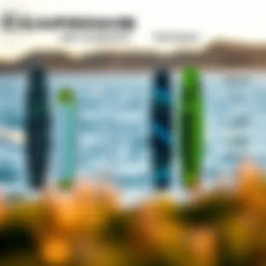 Comparison chart of Cabrinha foilboards and rival brands