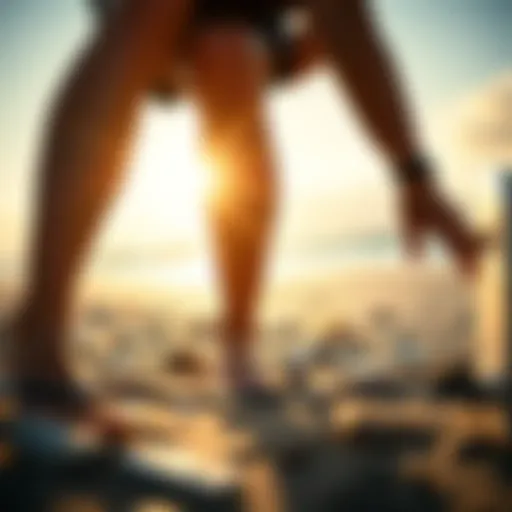 Stretching to Alleviate Calf Cramping An illustration of a person stretching their calf muscles