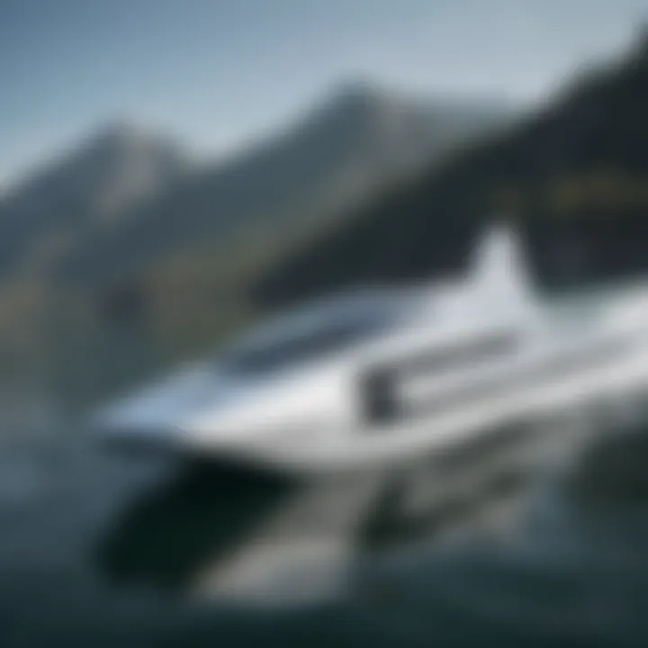 Close-up of Carafino hydrofoil design