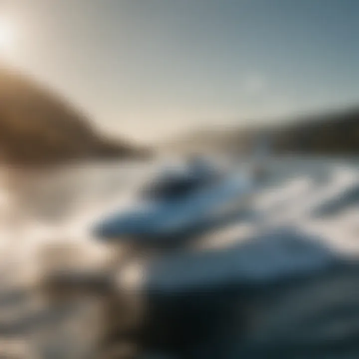 Carafino hydrofoil gliding over water