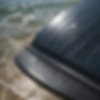 Quality Bodyboard Materials Close-up of bodyboard materials highlighting texture and quality
