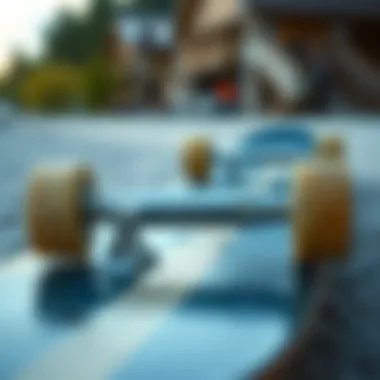 Illustration of different truck types used in longboarding