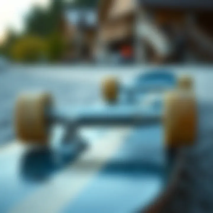 Illustration of different truck types used in longboarding