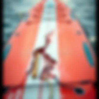 Assessing Damage on Inflatable Paddle Boards Paddle board with visible damage