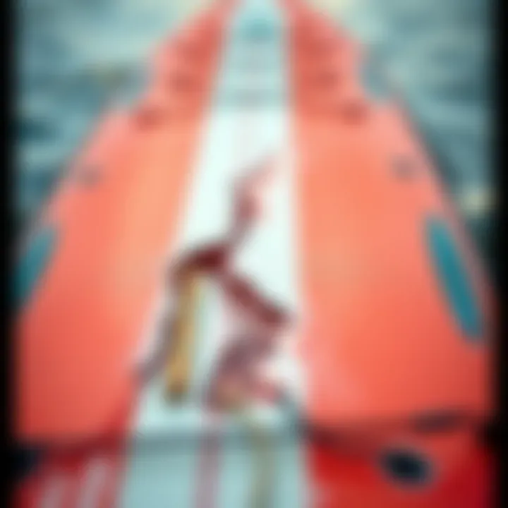 Assessing Damage on Inflatable Paddle Boards Paddle board with visible damage