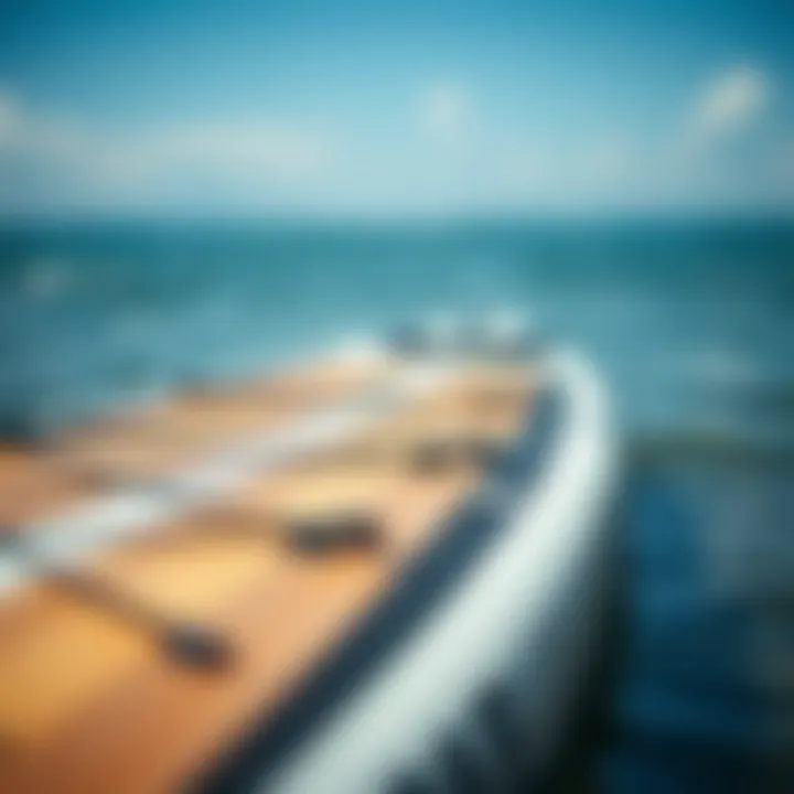 Repair Techniques for Inflatable Paddle Boards A paddle board in the process of being repaired