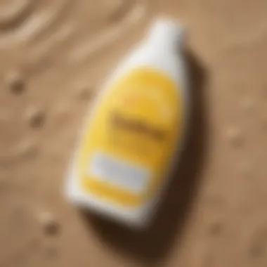 Close-up of Sun Bum lotion ingredients and benefits