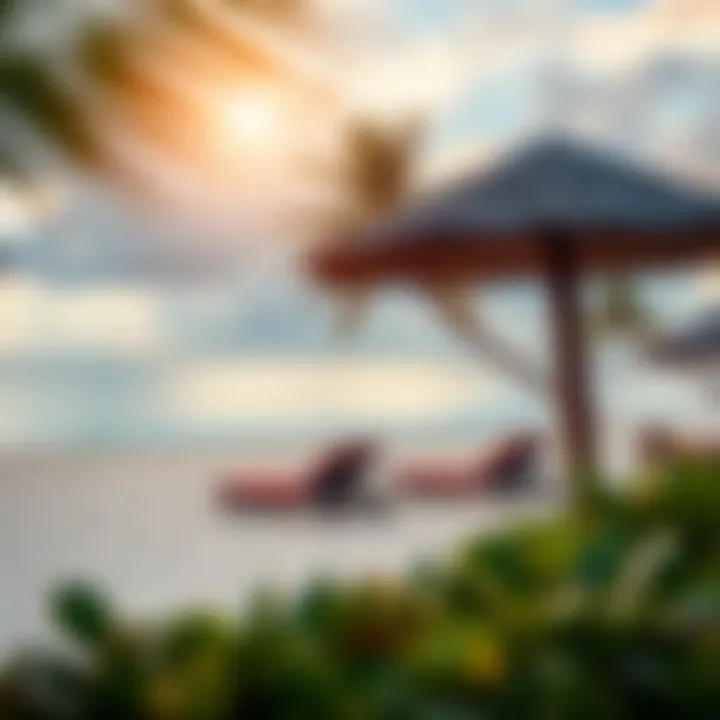 A serene beach setting perfect for relaxing after watersports