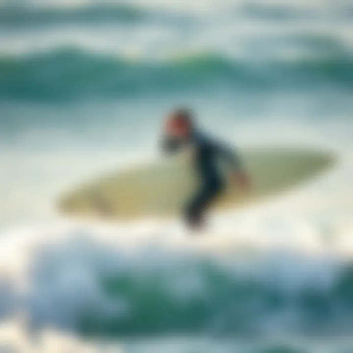 Rider selecting the ideal surfboard