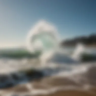 Doheny State Beach waves crashing against the shore