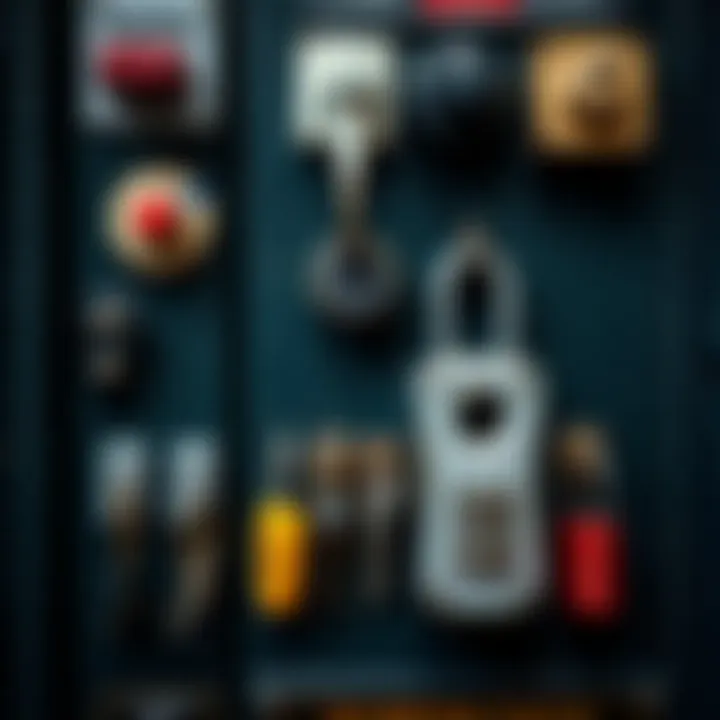 Variety of Locking Mechanisms for Security Different locking mechanisms of key lock boxes