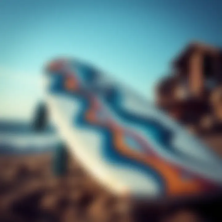 Showcasing diverse design trends in acrylic surfboard art