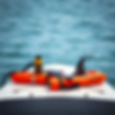 Safety gear and maintenance tools for battery-powered water boards.