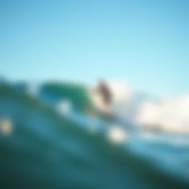 A surfer enjoying the waves wearing durable board shorts