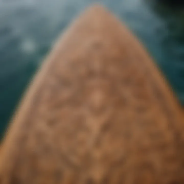 Intricate carvings on a paddleboard reflecting Hawaiian culture