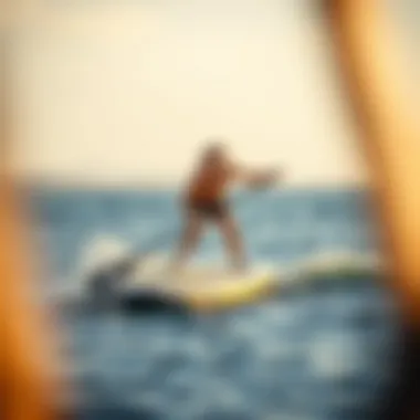 Paddle board in action showcasing stability and performance on the water