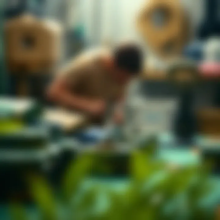 Sustainable Production Process Sustainable production process of boardshorts with natural materials