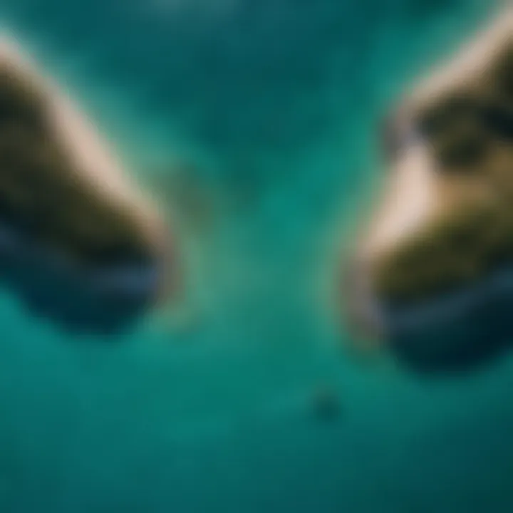 An aerial view of a kitesurfing hotspot in Greece showcasing colorful kites and turquoise waters.