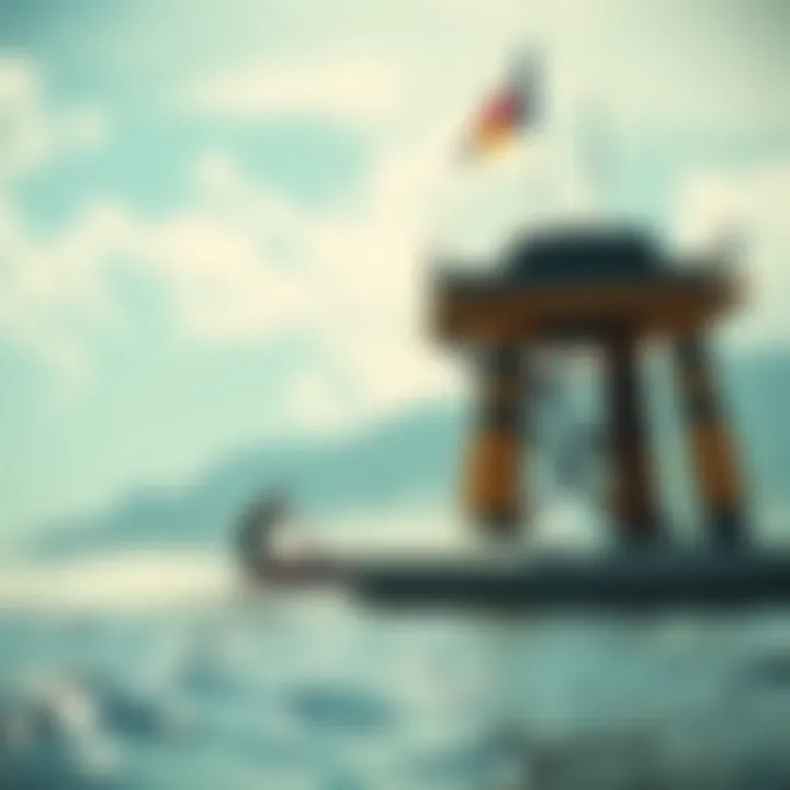 A thrilling watersports activity enhanced by a monster boat tower