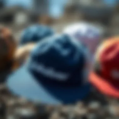 Collection of Quiksilver Hats in Various Styles Collection of Quiksilver hats in various styles
