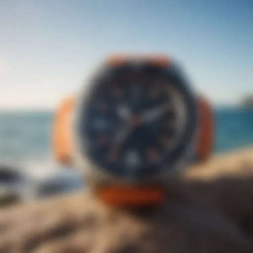 A vibrant Rip Curl watch showcasing its rugged design