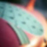 Close-up of surfboard grip texture showcasing innovative materials