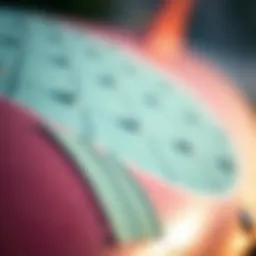 Close-up of surfboard grip texture showcasing innovative materials