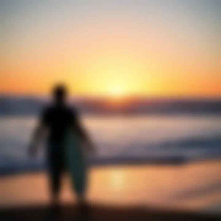 Sunset over Windansea Beach Stunning sunset over Windansea Beach showcasing surf conditions