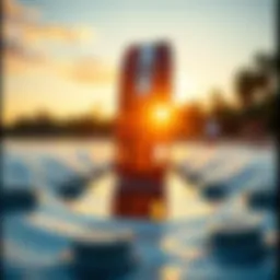 Beginner wakeboard showcasing design features