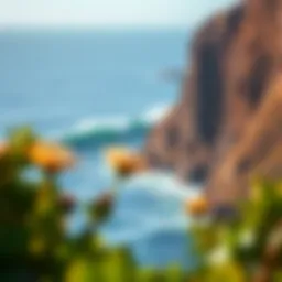 Breathtaking ocean waves crashing against the rugged cliffs of Madeira