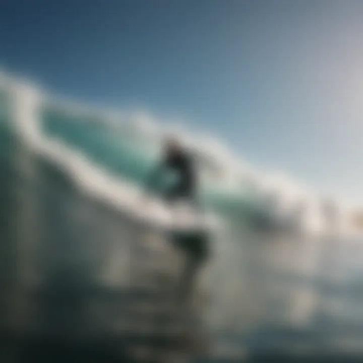 Artistic representation of surf culture and lifestyle