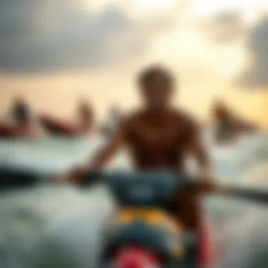 The cultural elements and community activities surrounding boog skim