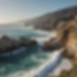 A breathtaking view of the rugged coastline in Monterey