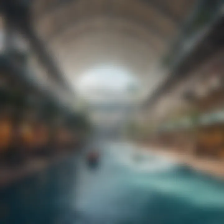 Economic activity around an indoor water park mall