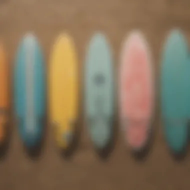 The Synergy of Vans and Surfboards Vans footwear displayed on a surfboard