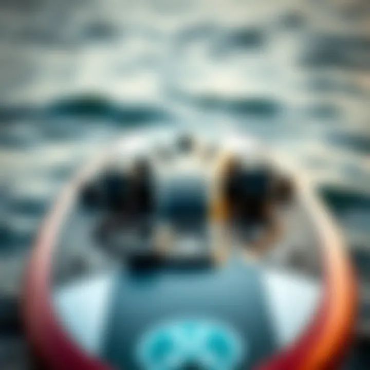 Close-up of a jet body board showcasing its advanced design and engineering features.
