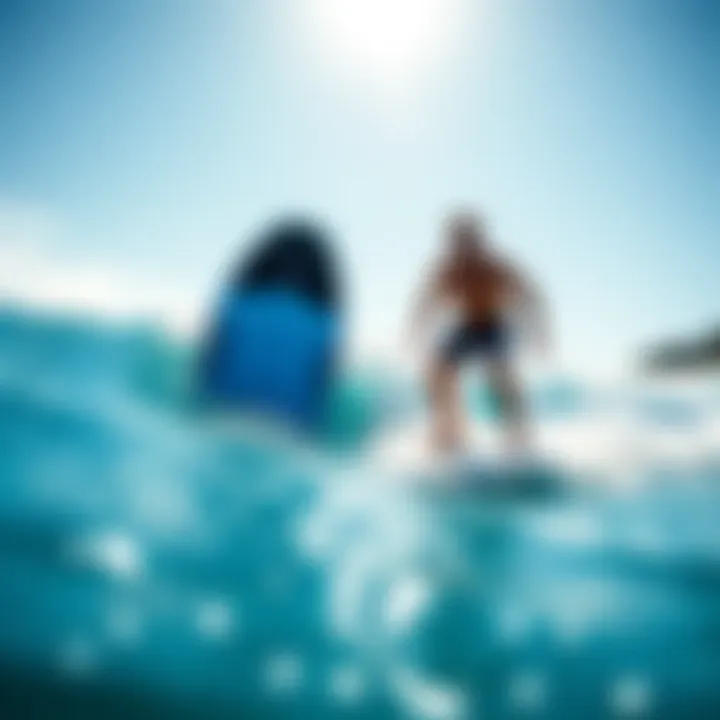 Comparison image illustrating the differences between jet body boards and traditional bodyboards.