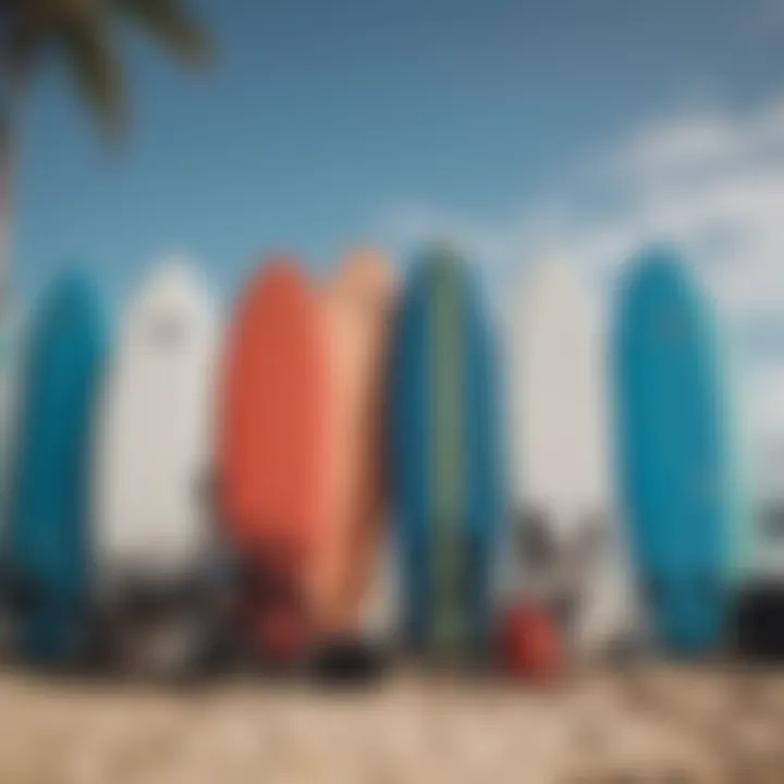 An array of surf equipment emphasizing quality and functionality.