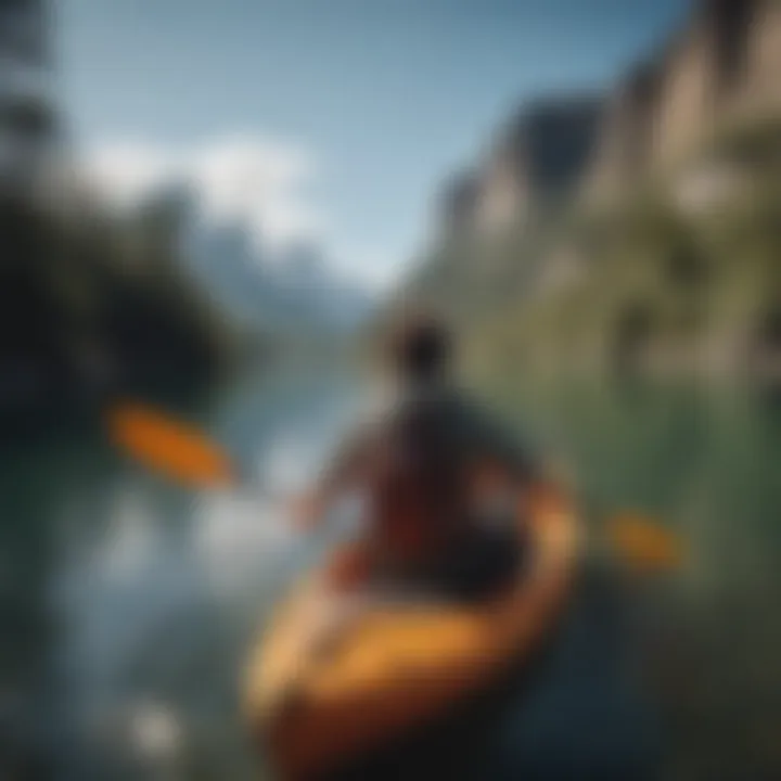 Patagonia Ultralight Tote being used for kayaking