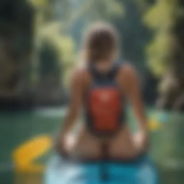 Roxy Bikini Life Backpack in Action Roxy Bikini Life Backpack in use during a kayaking adventure