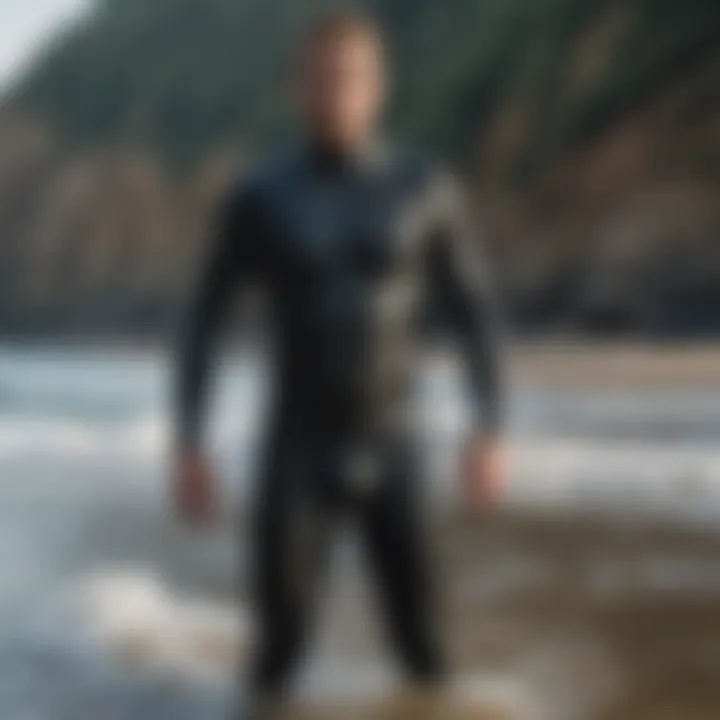 Durable materials used in large short wetsuits