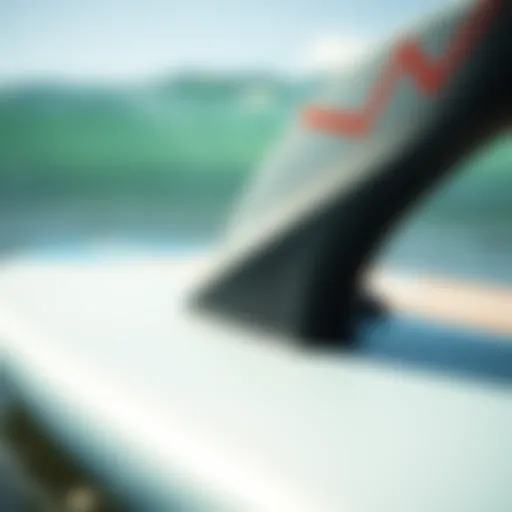 Unique Design Elements of Used Exile Skimboards Close-up of a used Exile skimboard showcasing its unique design elements