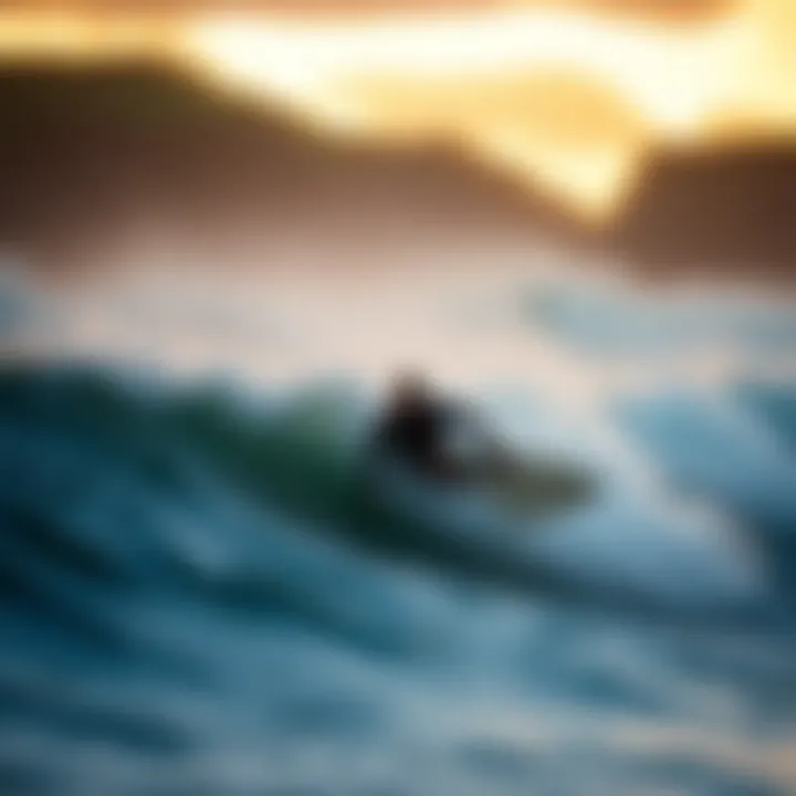 Mastering the Waves: A Surfer's Journey in Thurso Surfer navigating Thurso's challenging waves